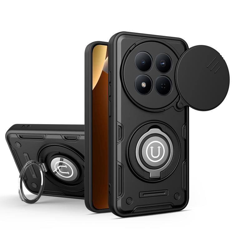 For Redmi Note 15 4G Global 164mm Sliding Camshield Holder Magnetic Phone Case(Black)
For Redmi Note 15 4G Global 164mm Sliding Camshield Holder Magnetic Phone Case(Black)