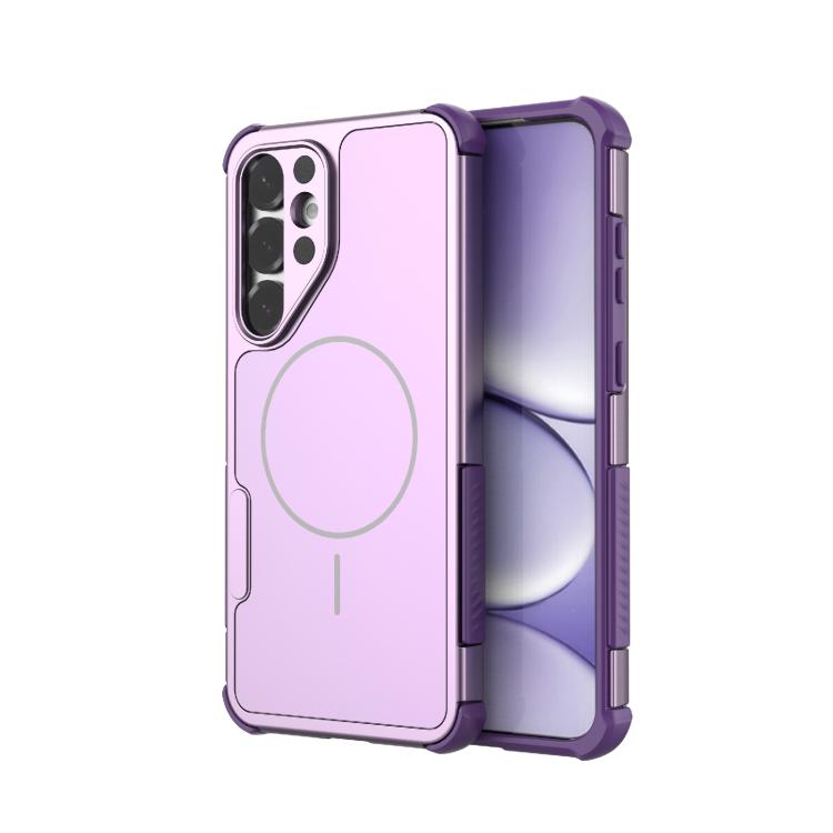 For Galaxy S25+ 5G Heat Dissipation Air Shockproof TPU + PC Magsafe Phone Case(Purple)
For Galaxy S25+ 5G Heat Dissipation Air Shockproof TPU + PC Magsafe Phone Case(Purple)