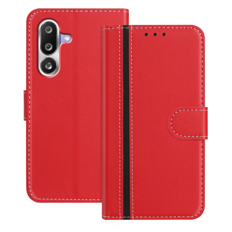For Galaxy M36 5G Color Block Card Slots Vegan Leather Phone Case(Red)
For Galaxy M36 5G Color Block Card Slots Vegan Leather Phone Case(Red)