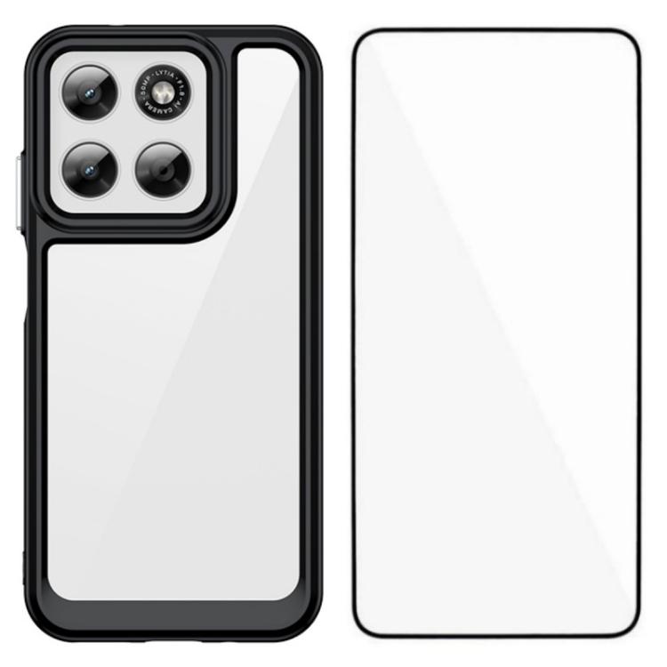 For Motorola Moto G67 / G77 5G WANLONFENG Electroplated Buttons TPU Acrylic Phone Case with Screen Protector(Black)
For Motorola Moto G67 / G77 5G WANLONFENG Electroplated Buttons TPU Acrylic Phone Case with Screen Protector(Black)