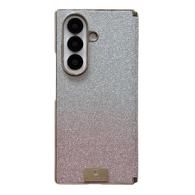 For Galaxy Z Fold7 Nameplate Electroplated Dual-Hinge Gradient Glitter PC Phone Case(Gradient Pink)
For Galaxy Z Fold7 Nameplate Electroplated Dual-Hinge Gradient Glitter PC Phone Case(Gradient Pink)