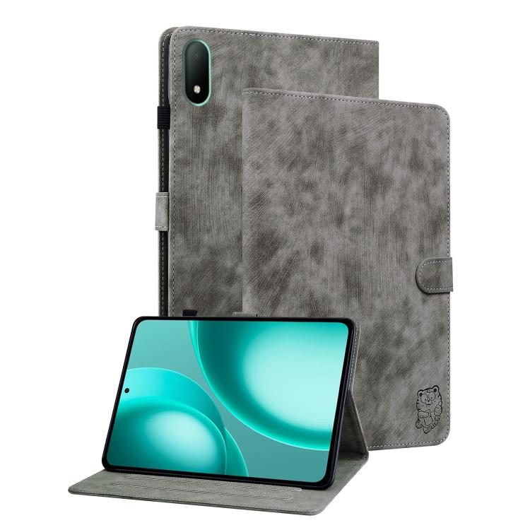 For OPPO Pad Mini 8.8 inch 2026 Embossed Tiger Pattern Leather Tablet Case(Grey)
For OPPO Pad Mini 8.8 inch 2026 Embossed Tiger Pattern Leather Tablet Case(Grey)