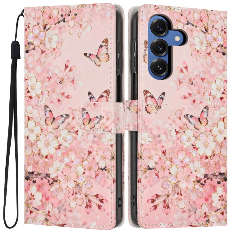 For Galaxy S26+ 5G Colorful Painting Vegan Leather Phone Case with Lanyard(Pink Flower Butterfly)
For Galaxy S26+ 5G Colorful Painting Vegan Leather Phone Case with Lanyard(Pink Flower Butterfly)