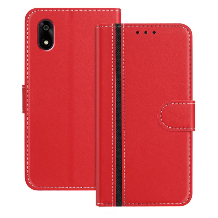 For ZTE Kantan Sumaho 4 A402ZT Color Block Card Slots Vegan Leather Phone Case(Red)
For ZTE Kantan Sumaho 4 A402ZT Color Block Card Slots Vegan Leather Phone Case(Red)