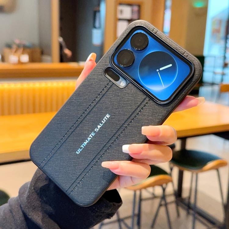 For Xiaomi 17 Pro Max Metal Camera Lens Frame Buttons Vegan Leather Phone Case(Black)
For Xiaomi 17 Pro Max Metal Camera Lens Frame Buttons Vegan Leather Phone Case(Black)