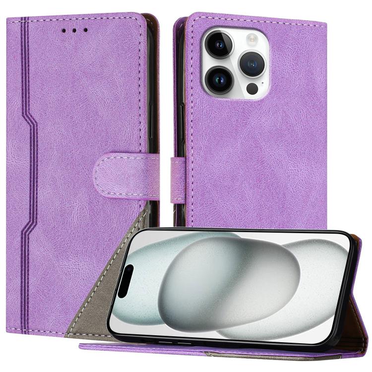 For iPhone 16 Pro Max Color Matching Buckle Clasp Vegan Leather Phone Case(Purple)
For iPhone 16 Pro Max Color Matching Buckle Clasp Vegan Leather Phone Case(Purple)