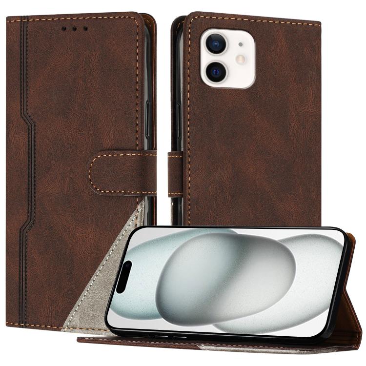 For iPhone 11 Color Matching Buckle Clasp Vegan Leather Phone Case(Brown)
For iPhone 11 Color Matching Buckle Clasp Vegan Leather Phone Case(Brown)