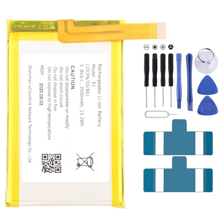 For GlocalMe E1 / GLMU18A02 3500mAh Portable 4G WiFi Router Battery
For GlocalMe E1 / GLMU18A02 3500mAh Portable 4G WiFi Router Battery