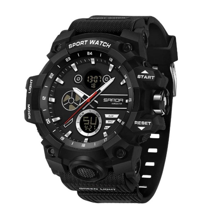 SANDA 9094 Multifunctional Sports 5ATM Waterproof Luminous Electronic Watch(Full Black)
SANDA 9094 Multifunctional Sports 5ATM Waterproof Luminous Electronic Watch(Full Black)