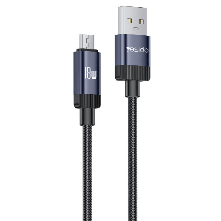 Yesido CA204M 18W USB to Micro USB Braided Data Cable, Length:1m(Gun Grey)
Yesido CA204M 18W USB to Micro USB Braided Data Cable, Length:1m(Gun Grey)