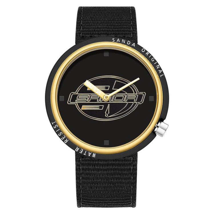 SANDA 3202 Slim Silent 3ATM Waterproof Student Watch with Nylon Strap(Black-Gold Case)
SANDA 3202 Slim Silent 3ATM Waterproof Student Watch with Nylon Strap(Black-Gold Case)