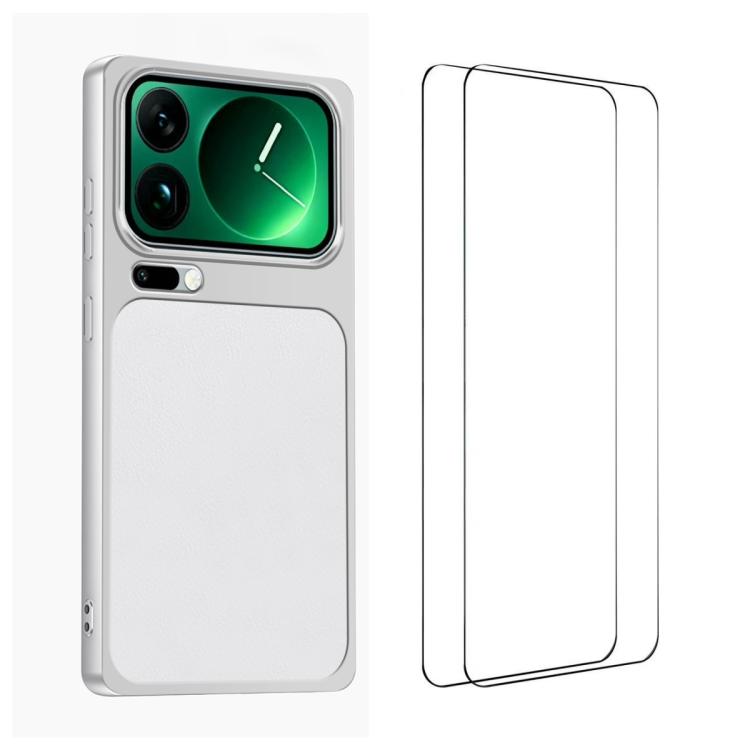 For Xiaomi 17 Pro Max WANLONFENG Lambskin Texture PC TPU Phone Case with 2pcs Screen Films(White)
For Xiaomi 17 Pro Max WANLONFENG Lambskin Texture PC TPU Phone Case with 2pcs Screen Films(White)