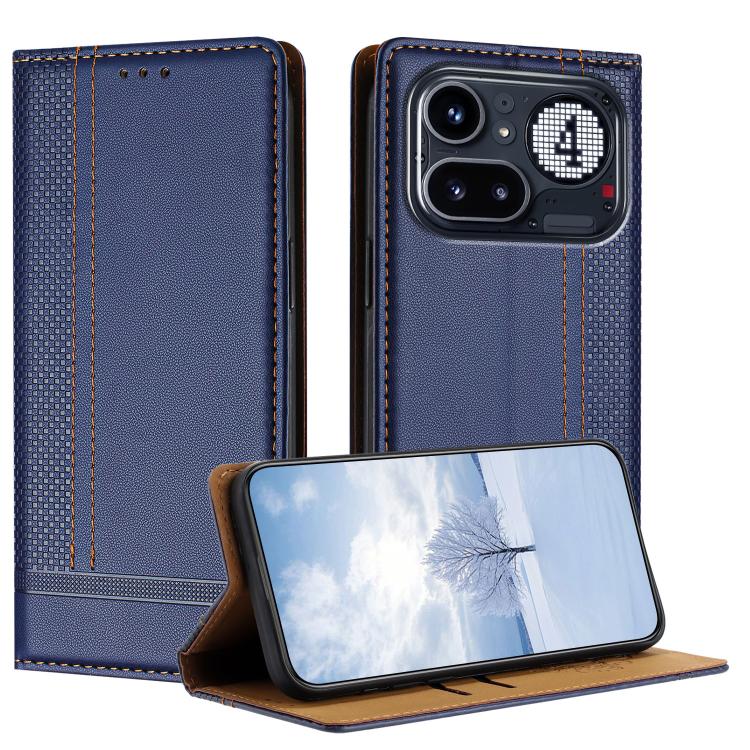 For Nothing Phone 4a Pro Stitching Design Scratch-Resistant Vegan Leather Phone Case(Blue)
For Nothing Phone 4a Pro Stitching Design Scratch-Resistant Vegan Leather Phone Case(Blue)