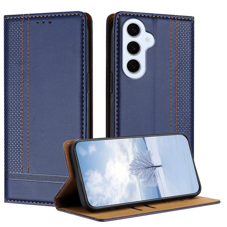 For Galaxy S26 FE 5G Stitching Design Scratch-Resistant Vegan Leather Phone Case(Blue)
For Galaxy S26 FE 5G Stitching Design Scratch-Resistant Vegan Leather Phone Case(Blue)