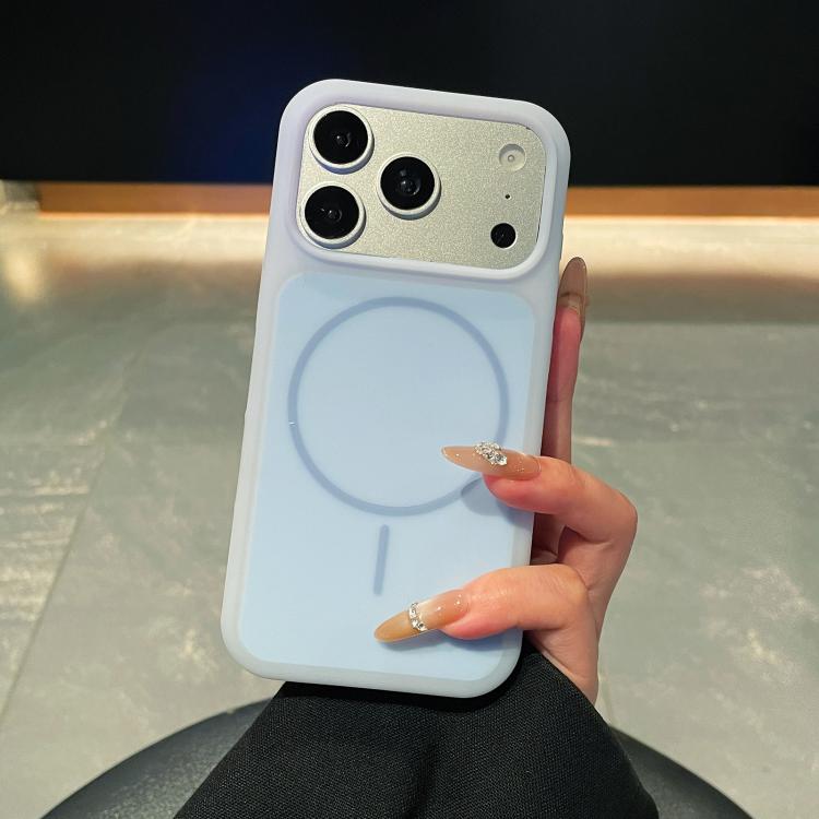 For iPhone 17 Pro Max Ice Cream Skin Feel Liquid Silicone Fine Circle Magnetic Phone Case(Sky Blue)
For iPhone 17 Pro Max Ice Cream Skin Feel Liquid Silicone Fine Circle Magnetic Phone Case(Sky Blue)
