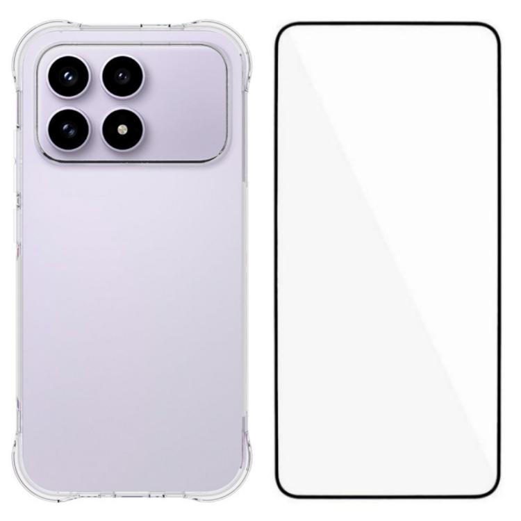 For Redmi K90 5G / Poco F8 Pro 5G WANLONFENG Transparent Four-Corner Shockproof TPU Phone Case with Screen Film(Transparent)
For Redmi K90 5G / Poco F8 Pro 5G WANLONFENG Transparent Four-Corner Shockproof TPU Phone Case with Screen Film(Transparent)