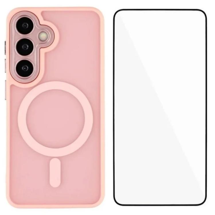 For Galaxy A57 5G WANLONFENG Skin-feel Magnetic PC Hybrid TPU Phone Case with Screen Protector(Pink)
For Galaxy A57 5G WANLONFENG Skin-feel Magnetic PC Hybrid TPU Phone Case with Screen Protector(Pink)