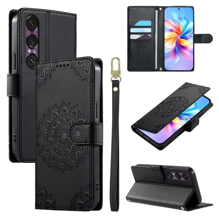 For Sony Xperia 1 Ⅶ Totem Embossed Magnetic Closure Vegan Leather Phone Case with Strap(Black)
For Sony Xperia 1 Ⅶ Totem Embossed Magnetic Closure Vegan Leather Phone Case with Strap(Black)