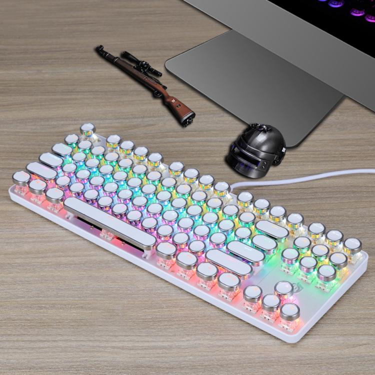 SHIPADOO HJK919-7 Round Keycap RGB Wired Mechanical Keyboard(White)
SHIPADOO HJK919-7 Round Keycap RGB Wired Mechanical Keyboard(White)
