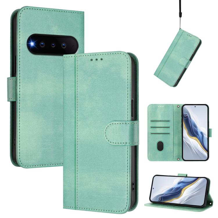 For Natural Ai Phone 5G Line Splicing Buckle Retro Leather Phone Case(Mint Green)
For Natural Ai Phone 5G Line Splicing Buckle Retro Leather Phone Case(Mint Green)