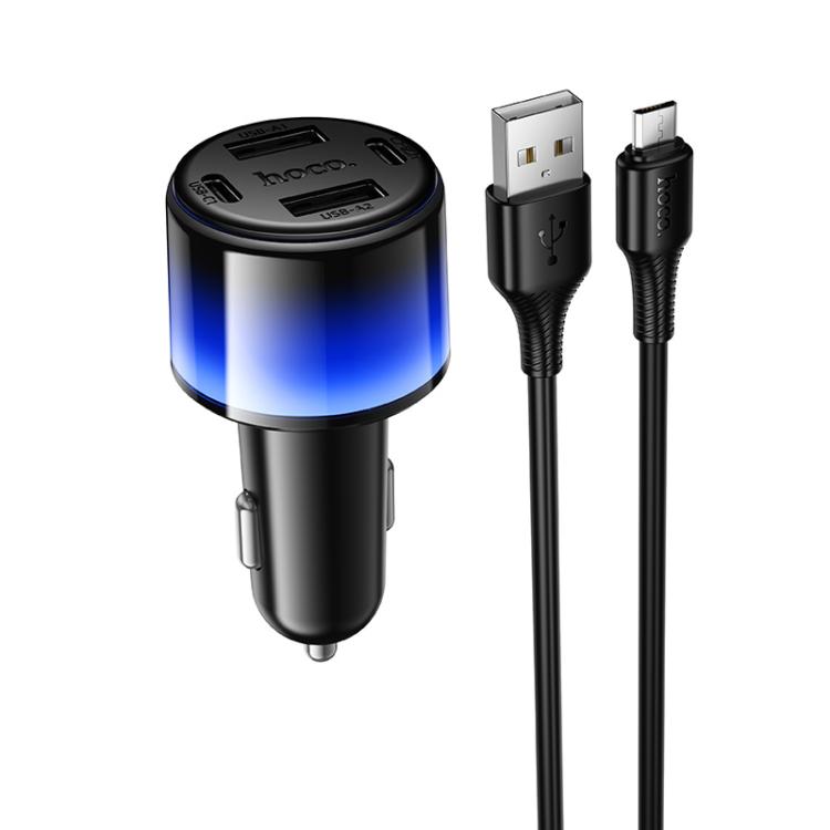 hoco Z69 24W USBx2 and Type-Cx2 Colorful Light Car Charger with 1m USB to Micro USB Cable(Black)
hoco Z69 24W USBx2 and Type-Cx2 Colorful Light Car Charger with 1m USB to Micro USB Cable(Black)