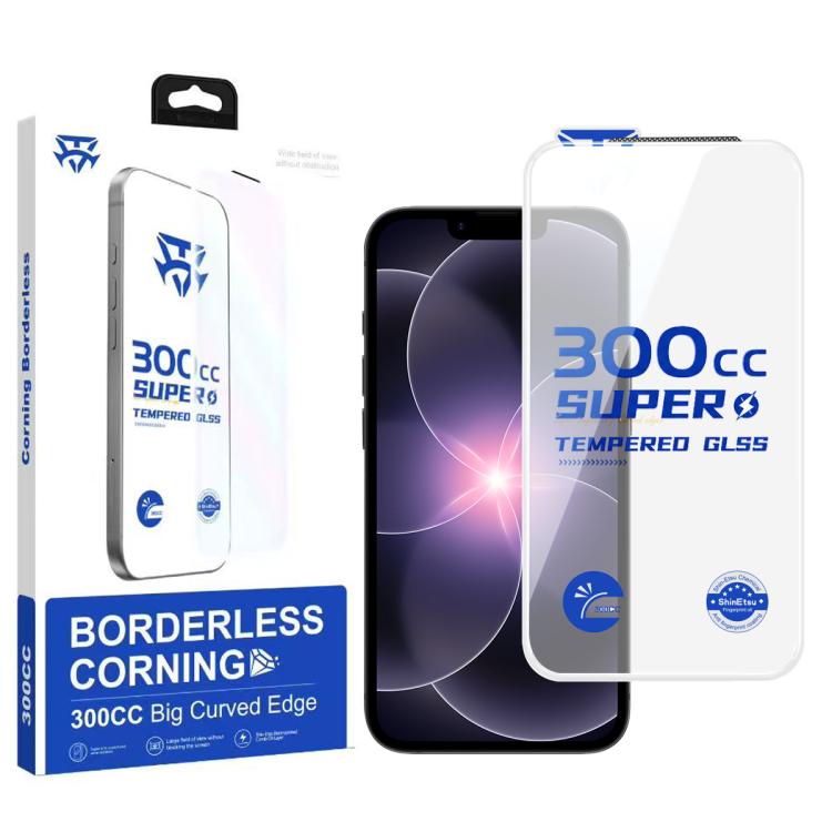 For iPhone 17e 300CC Large Arc Antistatic Borderless Corning Gorilla HD Tempered Glass Film, With Retail Package
For iPhone 17e 300CC Large Arc Antistatic Borderless Corning Gorilla HD Tempered Glass Film, With Retail Package