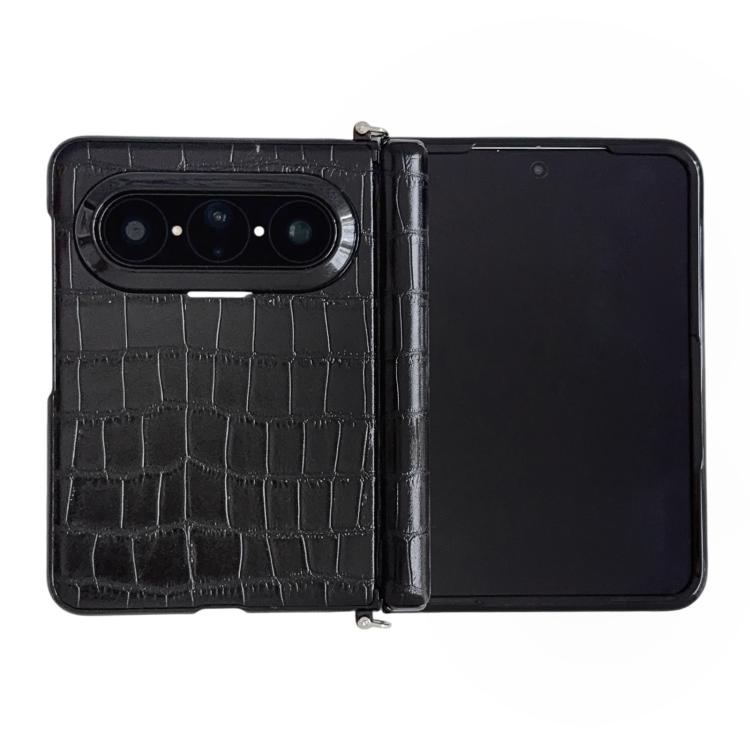 For Huawei Pura X Max Side Clamp Central Axis Magnetic Crocodile Patterned Phone Case(Black)
For Huawei Pura X Max Side Clamp Central Axis Magnetic Crocodile Patterned Phone Case(Black)