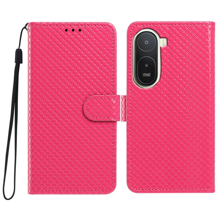 For Redmi A7 Pro 171mm / Poco C85x 5G Mirrored Buckle Vegan Leather Phone Case with Small Black Cord(Rose Red)
For Redmi A7 Pro 171mm / Poco C85x 5G Mirrored Buckle Vegan Leather Phone Case with Small Black Cord(Rose Red)