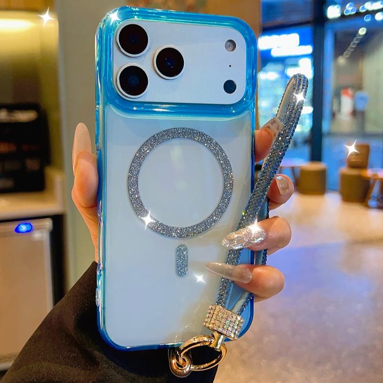 For iPhone 17 Pro Max UTRYEE Glitter Magnetic Ring Phone Case with Rhinestone Wrist Strap(Blue)
For iPhone 17 Pro Max UTRYEE Glitter Magnetic Ring Phone Case with Rhinestone Wrist Strap(Blue)