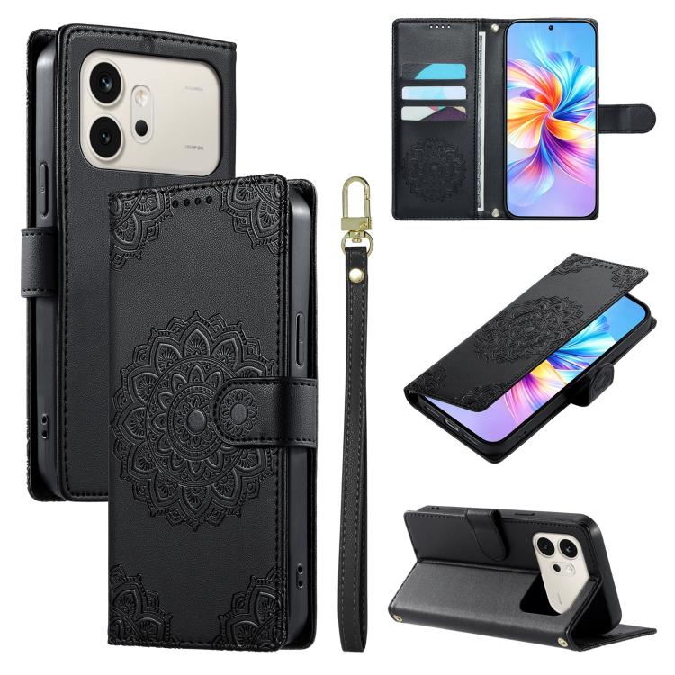 For Honor 600 Global Totem Embossed Magnetic Closure Vegan Leather Phone Case with Strap(Black)
For Honor 600 Global Totem Embossed Magnetic Closure Vegan Leather Phone Case with Strap(Black)