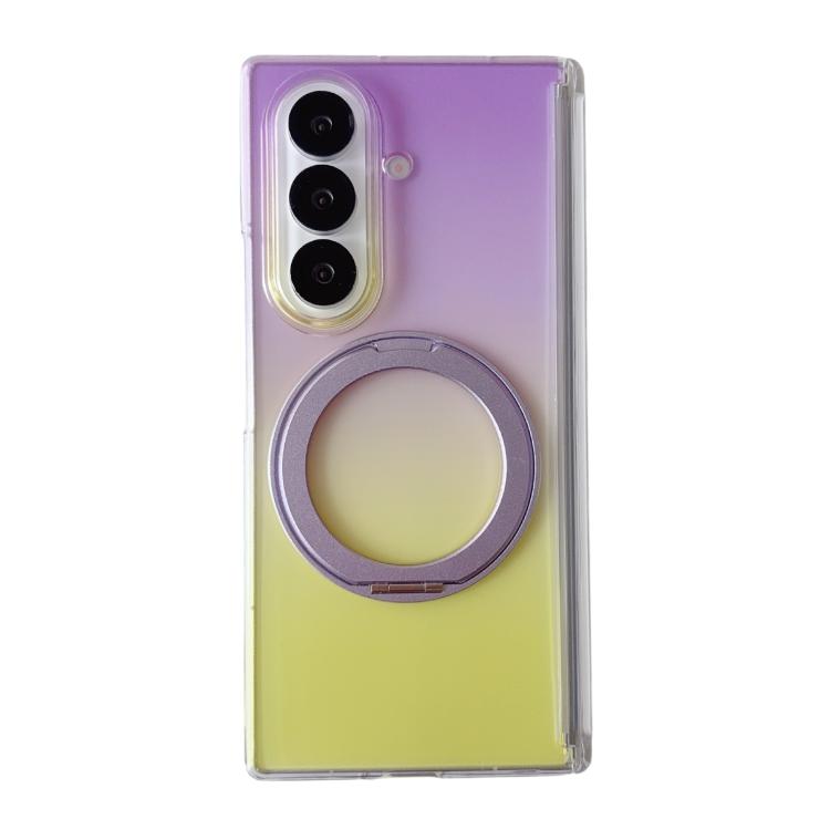 For Galaxy Z Fold8 5G Mirror Shield Colorful Gradient Phone Case with Stand(Purple Yellow)
For Galaxy Z Fold8 5G Mirror Shield Colorful Gradient Phone Case with Stand(Purple Yellow)
