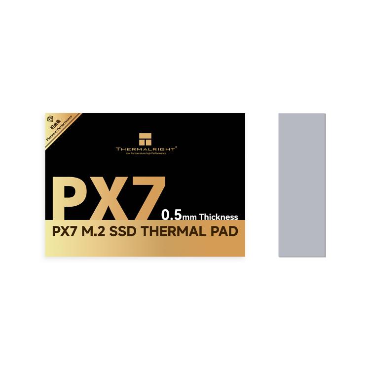THERMALRIGHT PX7 M.2 SSD Thermal Silicone Pad, Thickness:0.5mm(Grey)
THERMALRIGHT PX7 M.2 SSD Thermal Silicone Pad, Thickness:0.5mm(Grey)