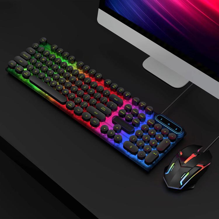 SHIPADOO D500 Punk Style Colorful Backlit Wired Keyboard Mouse Set(Black)
SHIPADOO D500 Punk Style Colorful Backlit Wired Keyboard Mouse Set(Black)