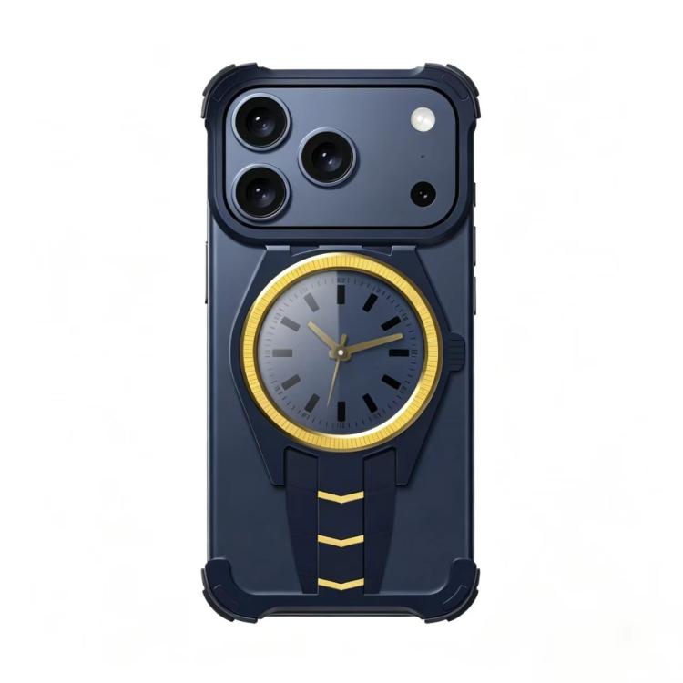 For iPhone 17 Pro Max Clock Design Aluminum Alloy Magnetic Phone Case(Blue)
For iPhone 17 Pro Max Clock Design Aluminum Alloy Magnetic Phone Case(Blue)