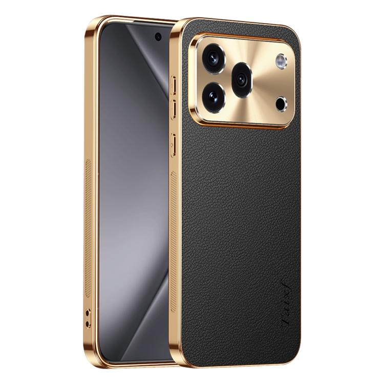 For Honor 600 Pro Global Electroplated Frame Litchi Texture PC + TPU Vegan Leather Phone Case(Black)
For Honor 600 Pro Global Electroplated Frame Litchi Texture PC + TPU Vegan Leather Phone Case(Black)