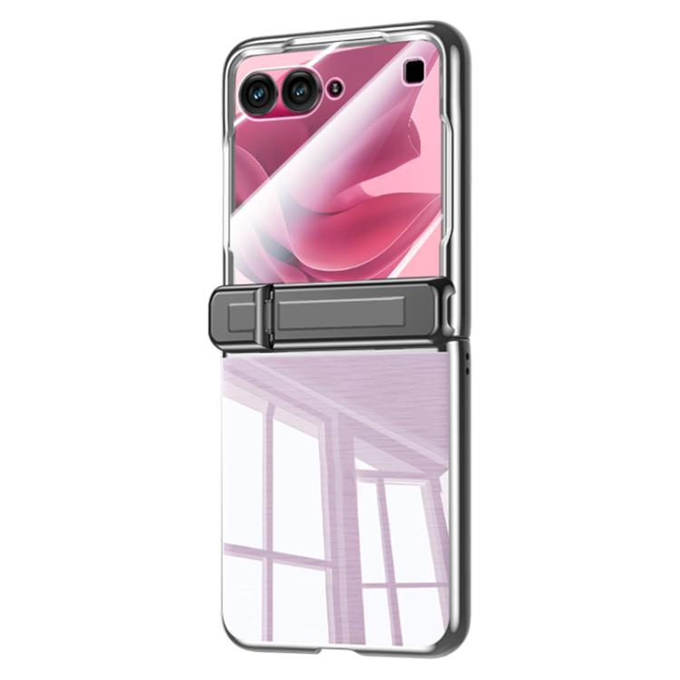 For Motorola Razr 70 Electroplated Clear Spring Hinge Holder Integrated Film Phone Case(Black)
For Motorola Razr 70 Electroplated Clear Spring Hinge Holder Integrated Film Phone Case(Black)