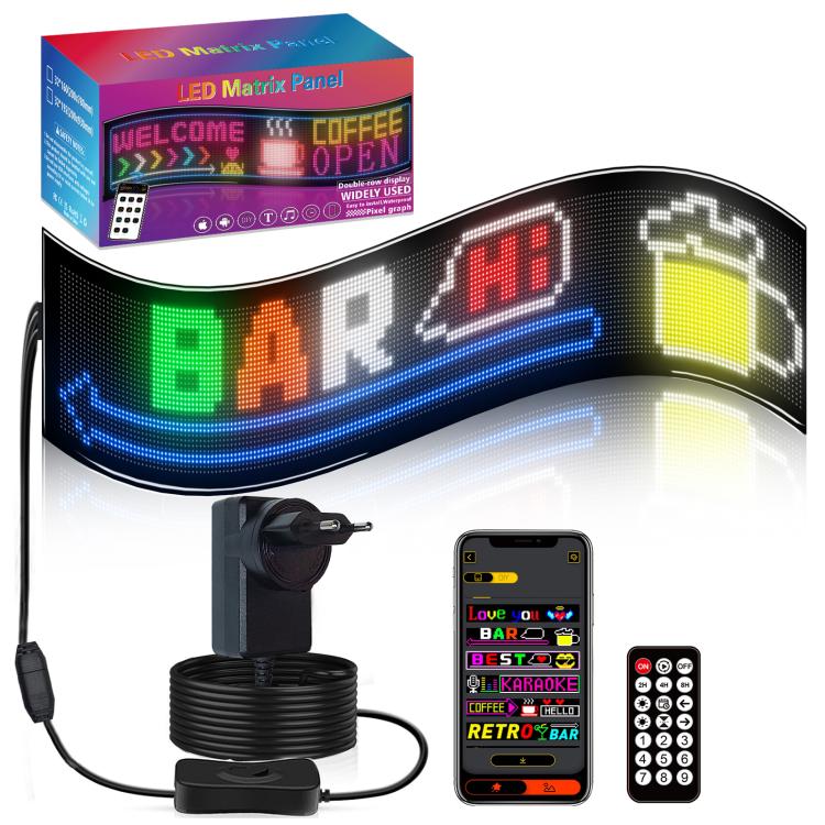 32x192 Pixels Double Row Ultra-Thin Waterproof LED Flexible Advertising Matrix Display Screen(EU Plug)
32x192 Pixels Double Row Ultra-Thin Waterproof LED Flexible Advertising Matrix Display Screen(EU Plug)