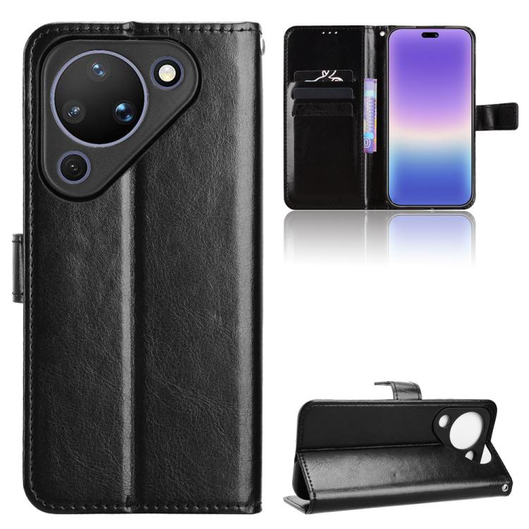 For Huawei Pura 90 5G Retro Crazy Horse Texture Vegan Leather Phone Case(Black)
For Huawei Pura 90 5G Retro Crazy Horse Texture Vegan Leather Phone Case(Black)