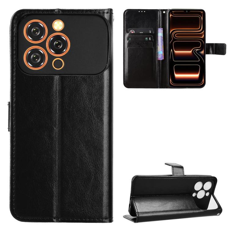 For Oukitel C17 4G 2026 Retro Crazy Horse Texture Vegan Leather Phone Case(Black)
For Oukitel C17 4G 2026 Retro Crazy Horse Texture Vegan Leather Phone Case(Black)