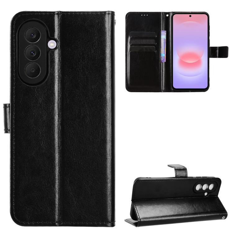 For Galaxy A57 5G Retro Crazy Horse Texture Vegan Leather Phone Case(Black)
For Galaxy A57 5G Retro Crazy Horse Texture Vegan Leather Phone Case(Black)