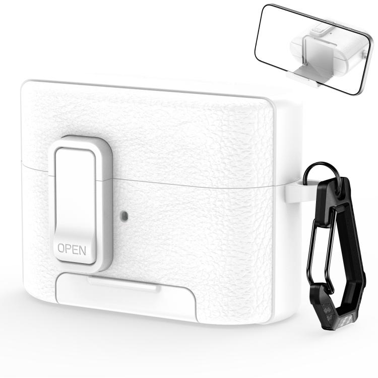 For Sony WF-1000XM6 Leather Texture Wireless Earphones Case with Hook & Holder(White)
For Sony WF-1000XM6 Leather Texture Wireless Earphones Case with Hook & Holder(White)