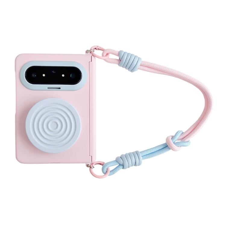 For Huawei Pura X Max Magnetic Dopamine Color Blocking DIY Stand Phone Case with Wrist Strap(Pink Blue)
For Huawei Pura X Max Magnetic Dopamine Color Blocking DIY Stand Phone Case with Wrist Strap(Pink Blue)
