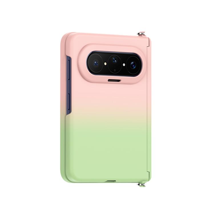 For Huawei Pura X Max Side Clip Mirror Shield Skin Feel Magnetic Phone Case with Lens Ring(Pink Green)
For Huawei Pura X Max Side Clip Mirror Shield Skin Feel Magnetic Phone Case with Lens Ring(Pink Green)