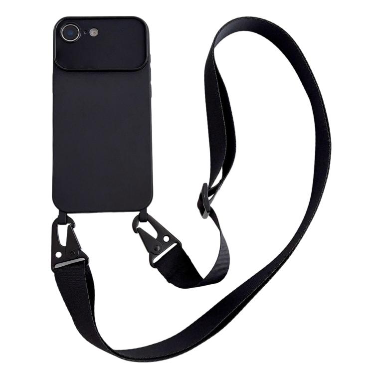 For iPhone 17e / 16e Large Camera Window Integrated Lanyard Holes Phone Case with Crossbody Wide Strap(Black)
For iPhone 17e / 16e Large Camera Window Integrated Lanyard Holes Phone Case with Crossbody Wide Strap(Black)