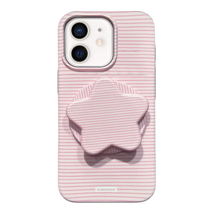 For iPhone 12 Macaron Striped Full Coverage PC Phone Case with Star Holder(Pink)
For iPhone 12 Macaron Striped Full Coverage PC Phone Case with Star Holder(Pink)
