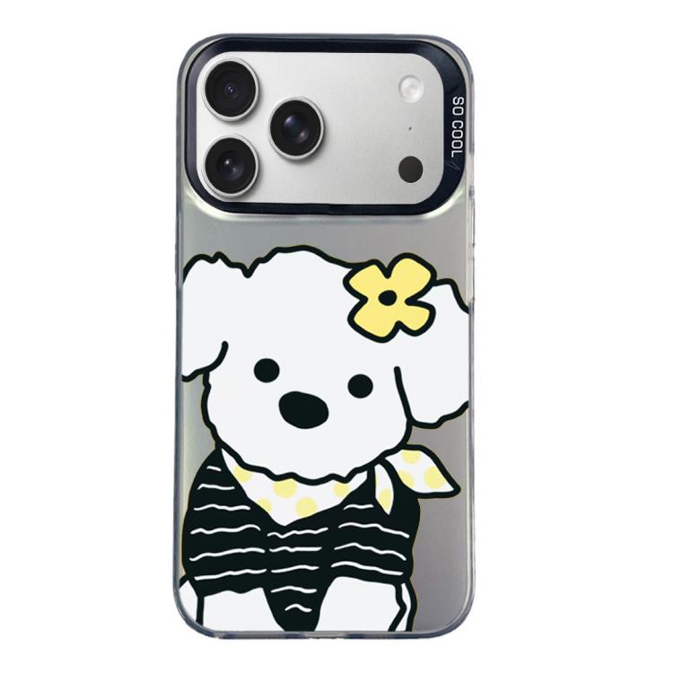 For iPhone 17 Pro Colorful Silver Pattern PC Hybrid TPU Phone Case(Black Puppy)
For iPhone 17 Pro Colorful Silver Pattern PC Hybrid TPU Phone Case(Black Puppy)