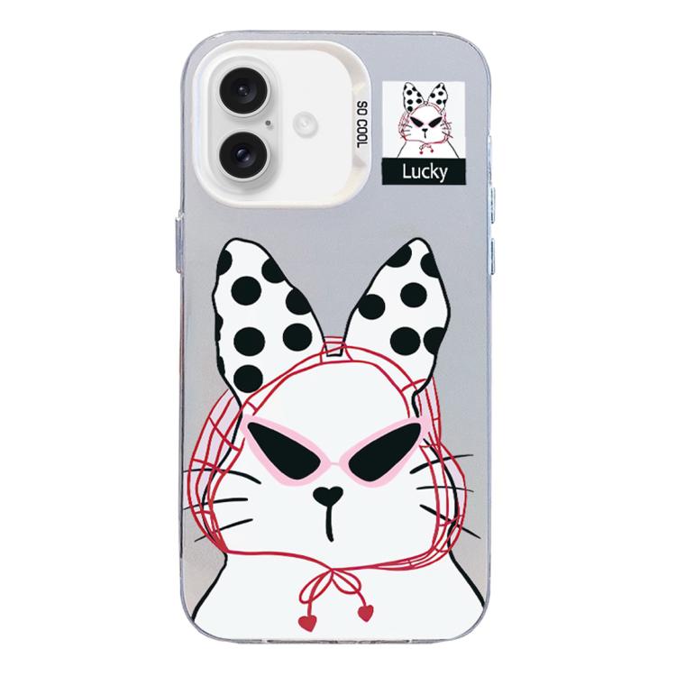 For iPhone 16 Plus Colorful Silver Pattern PC Hybrid TPU Phone Case(White Lucky Cat)
For iPhone 16 Plus Colorful Silver Pattern PC Hybrid TPU Phone Case(White Lucky Cat)