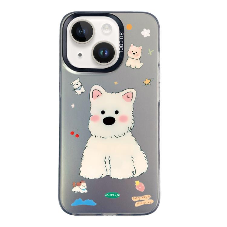 For iPhone 14 Colorful Silver Pattern PC Hybrid TPU Phone Case(Cute Black Dog)
For iPhone 14 Colorful Silver Pattern PC Hybrid TPU Phone Case(Cute Black Dog)