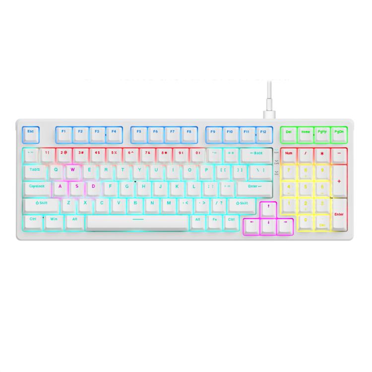 Lenovo GK10 RGB 98 Keys Wired Mechanical Keyboard, Type:Tea Axis(White)
Lenovo GK10 RGB 98 Keys Wired Mechanical Keyboard, Type:Tea Axis(White)