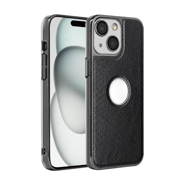 For iPhone 15 Plus Cowhide Texture Electroplated Frame PC + Vegan Leather Phone Case(Black)
For iPhone 15 Plus Cowhide Texture Electroplated Frame PC + Vegan Leather Phone Case(Black)